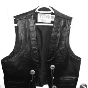Schott NYC Western Leather Vest